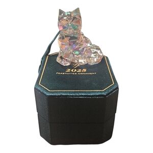 Limited Edition 2025 Fancy Feast Crystal Cat Ornament